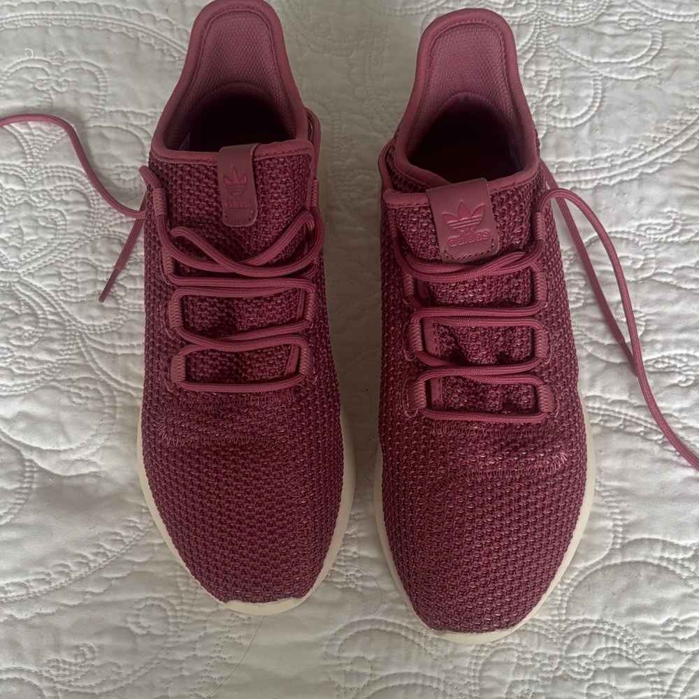Adidas Women’s Maroon Knit Athletic Sneakers NWOT